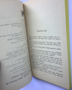 CARTER BROWN GIRL IN A SHROUD Australian pulp fiction book 1963